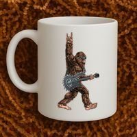Bigfoot Guitar Rock On Coffee Mug thumb 2