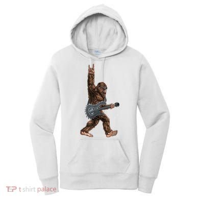 Bigfoot Guitar Rock On Women's Hoodie