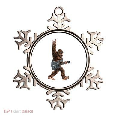 Bigfoot Guitar Rock On Ornament