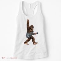 Bigfoot Guitar Rock On Women's Tank Top thumb 0