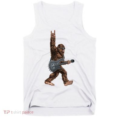 Bigfoot Guitar Rock On Tank Top