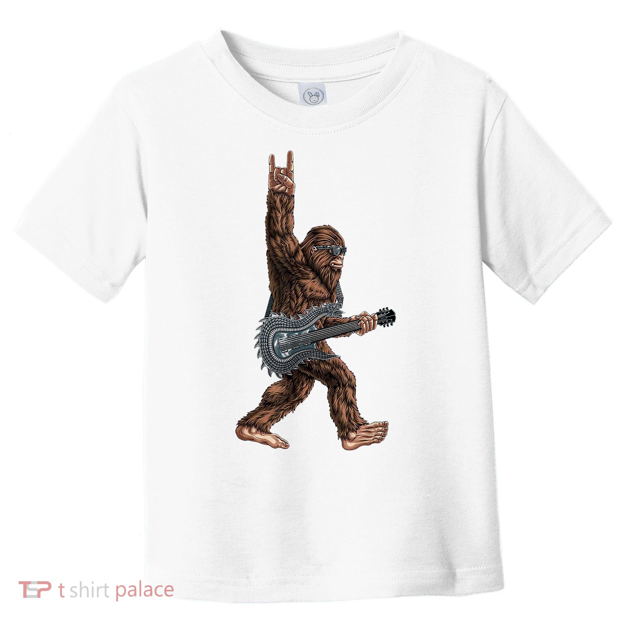 Bigfoot Guitar Rock On Toddler T-Shirt