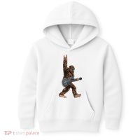 Bigfoot Guitar Rock On Kids Hoodie thumb 0