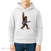Bigfoot Guitar Rock On Kids Hoodie thumb 4