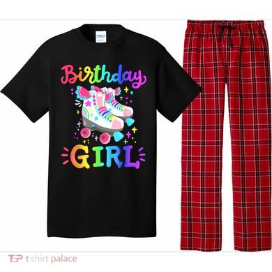 Birthday Girl Rolling Skates Roller Skater Party  Pajama Set
