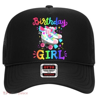 Birthday Girl Rolling Skates Roller Skater Party  Hat