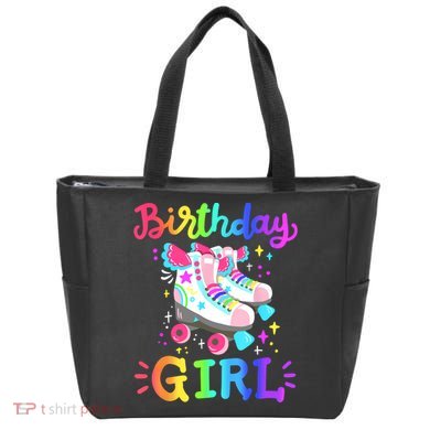 Birthday Girl Rolling Skates Roller Skater Party  Tote Bag