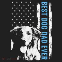 Best Golden Retriever Dad Ever American Flag Dog Dad Beanie thumb 2