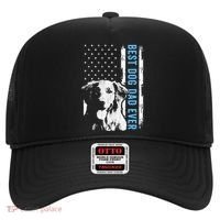 Best Golden Retriever Dad Ever American Flag Dog Dad Hat thumb 0