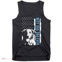 Best Golden Retriever Dad Ever American Flag Dog Dad Tank Top thumb 0