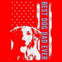 Best Golden Retriever Dad Ever American Flag Dog Dad Santa Hat thumb 1