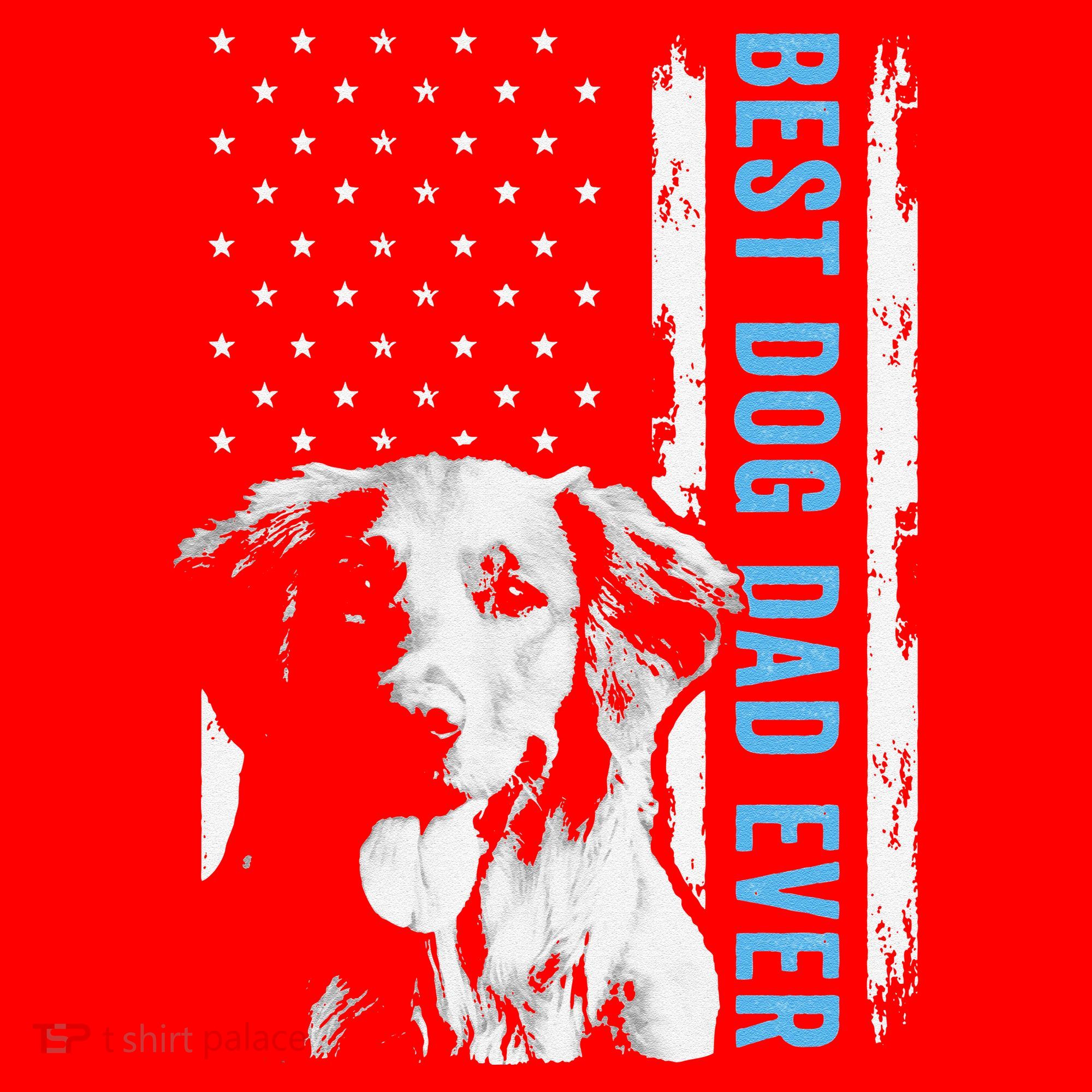 Best Golden Retriever Dad Ever American Flag Dog Dad Santa Hat