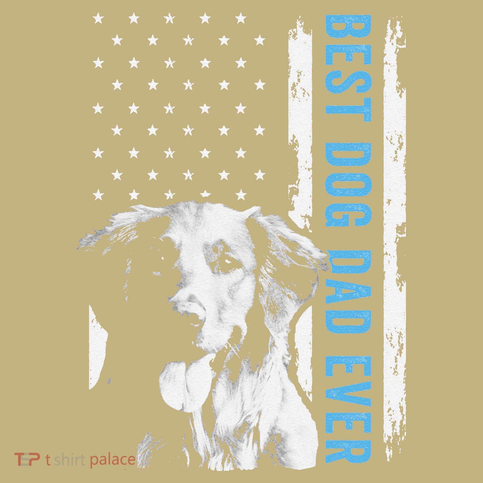 Best Golden Retriever Dad Ever American Flag Dog Dad Long Sleeve Shirt