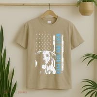 Best Golden Retriever Dad Ever American Flag Dog Dad T-Shirt thumb 2