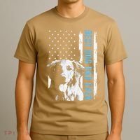Best Golden Retriever Dad Ever American Flag Dog Dad T-Shirt thumb 3