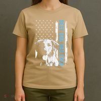 Best Golden Retriever Dad Ever American Flag Dog Dad T-Shirt thumb 4