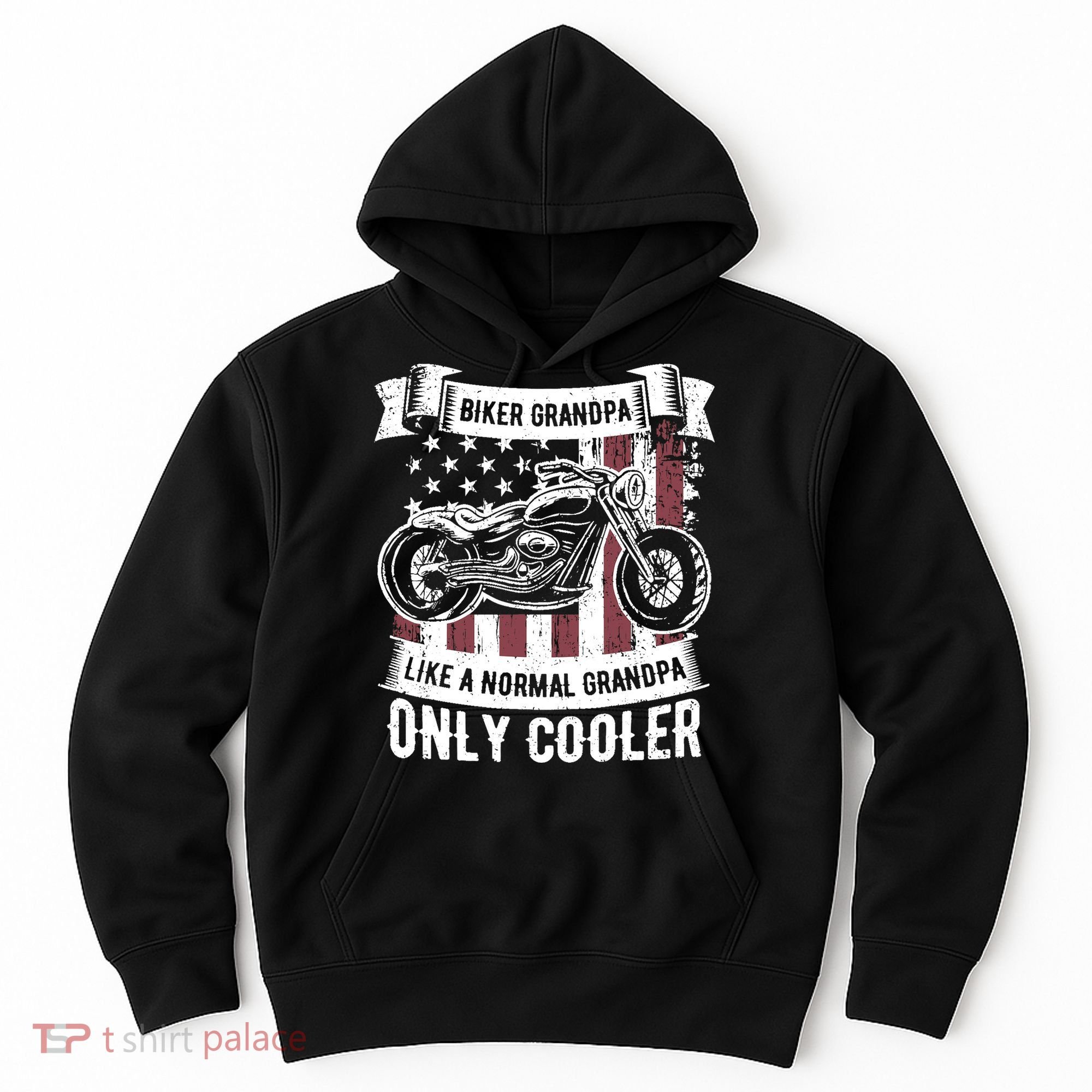 Biker Grandpa Ride Motorcycles Motorcycle Lovers Rider Gift Hoodie