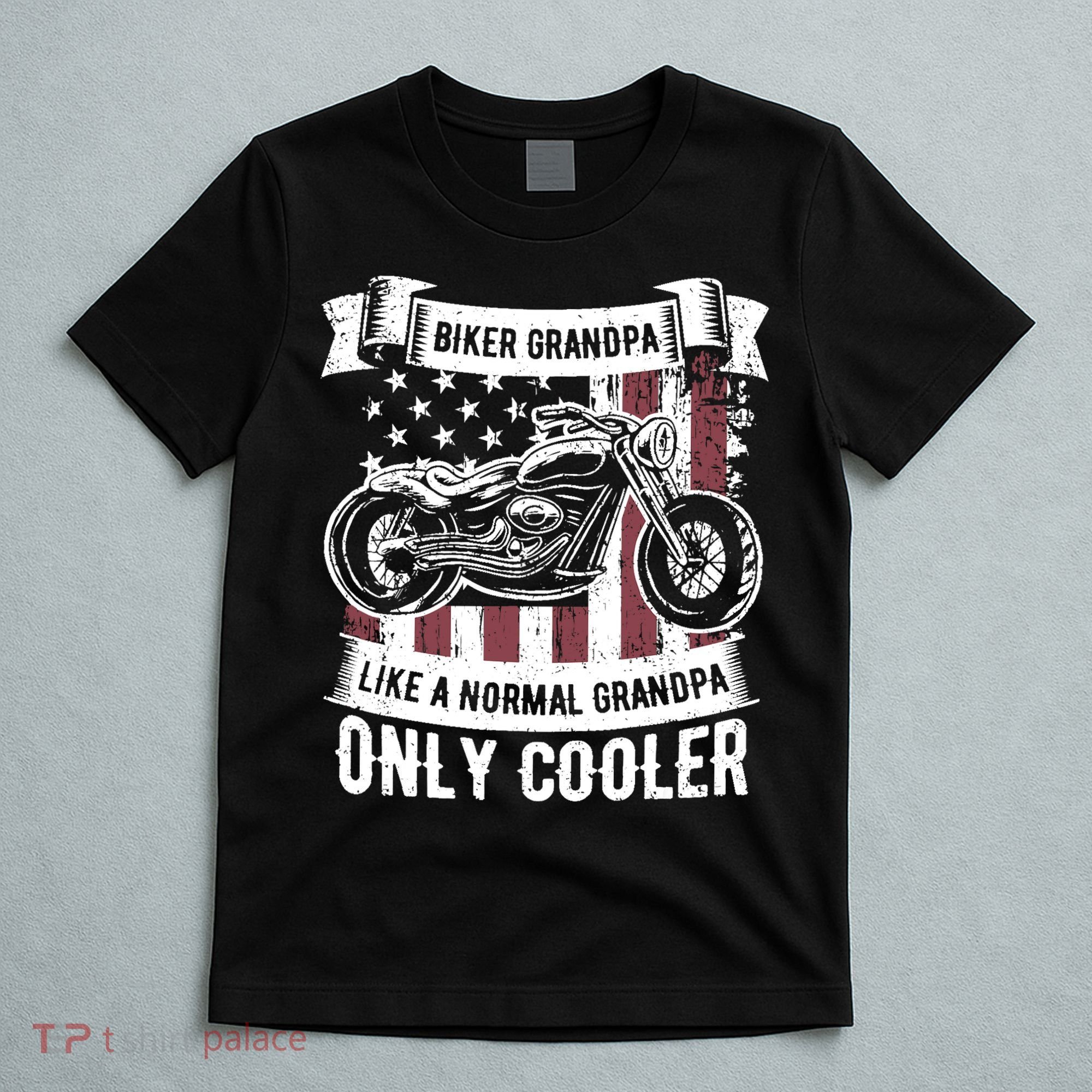 Biker Grandpa Ride Motorcycles Motorcycle Lovers Rider Gift T-Shirt