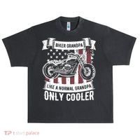 Biker Grandpa Ride Motorcycles Motorcycle Lovers Rider Gift Urban Oversized Heavyweight T-Shirt thumb 0