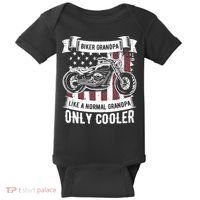 Biker Grandpa Ride Motorcycles Motorcycle Lovers Rider Gift Baby Bodysuit thumb 0
