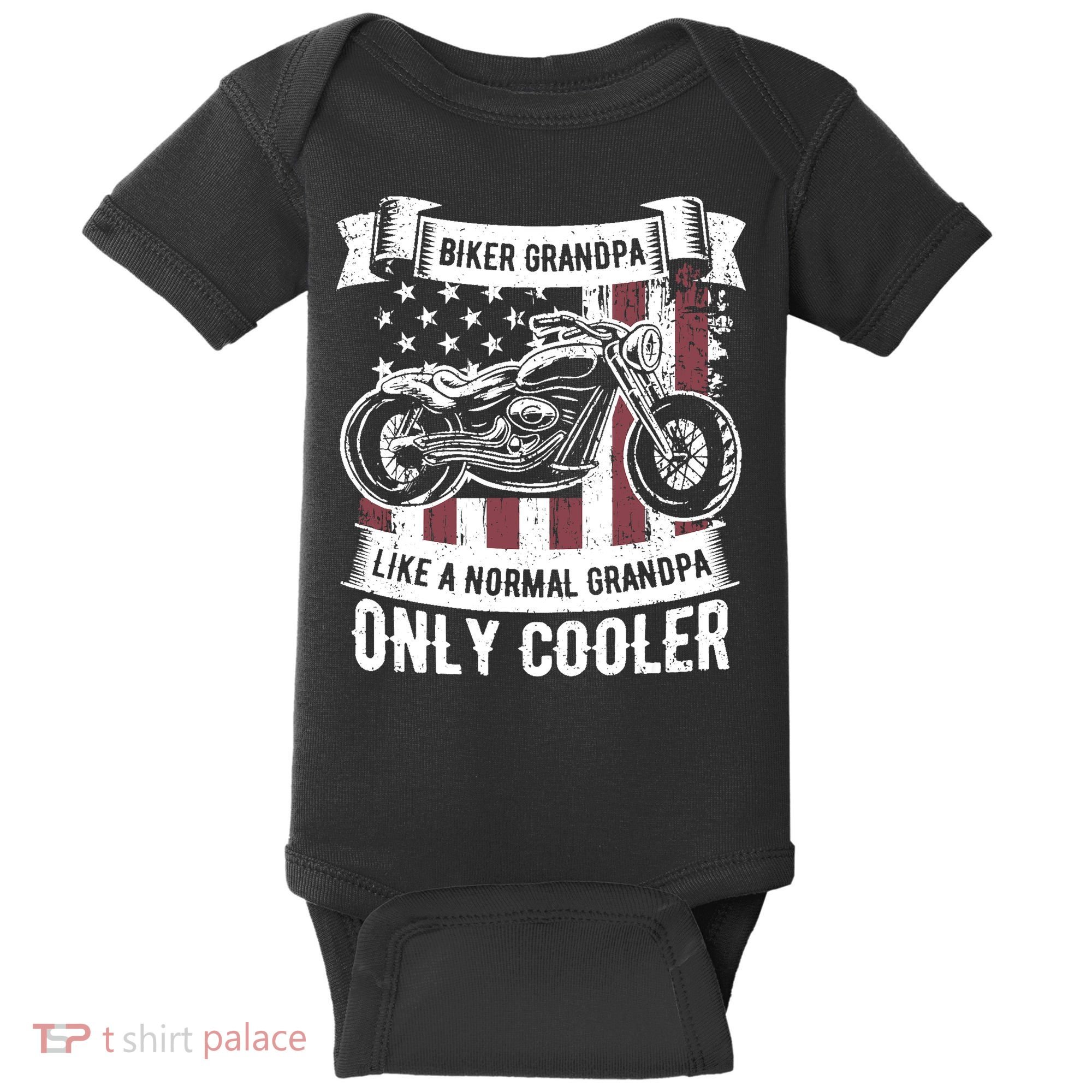 Biker Grandpa Ride Motorcycles Motorcycle Lovers Rider Gift Baby Bodysuit