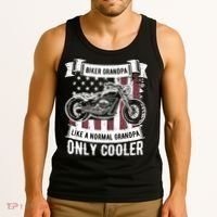 Biker Grandpa Ride Motorcycles Motorcycle Lovers Rider Gift Tank Top thumb 3