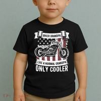 Biker Grandpa Ride Motorcycles Motorcycle Lovers Rider Gift Toddler T-Shirt thumb 2