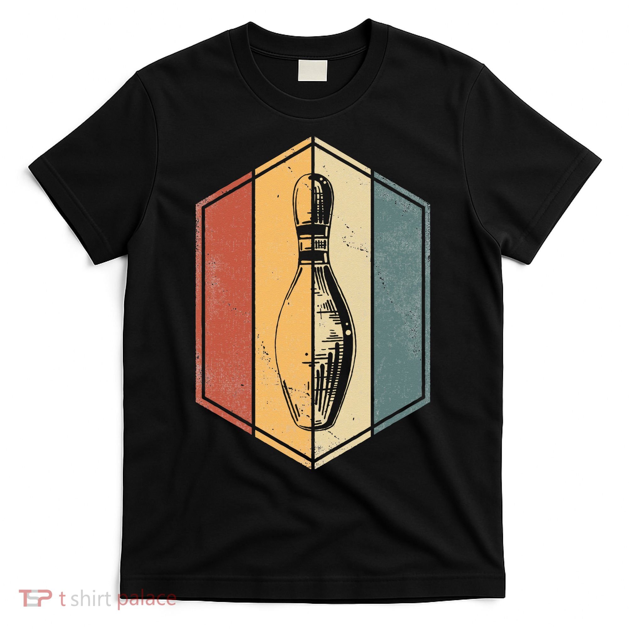 Bowler Gifts Retro Vintage Bowling Pin Bowling Team T-Shirt