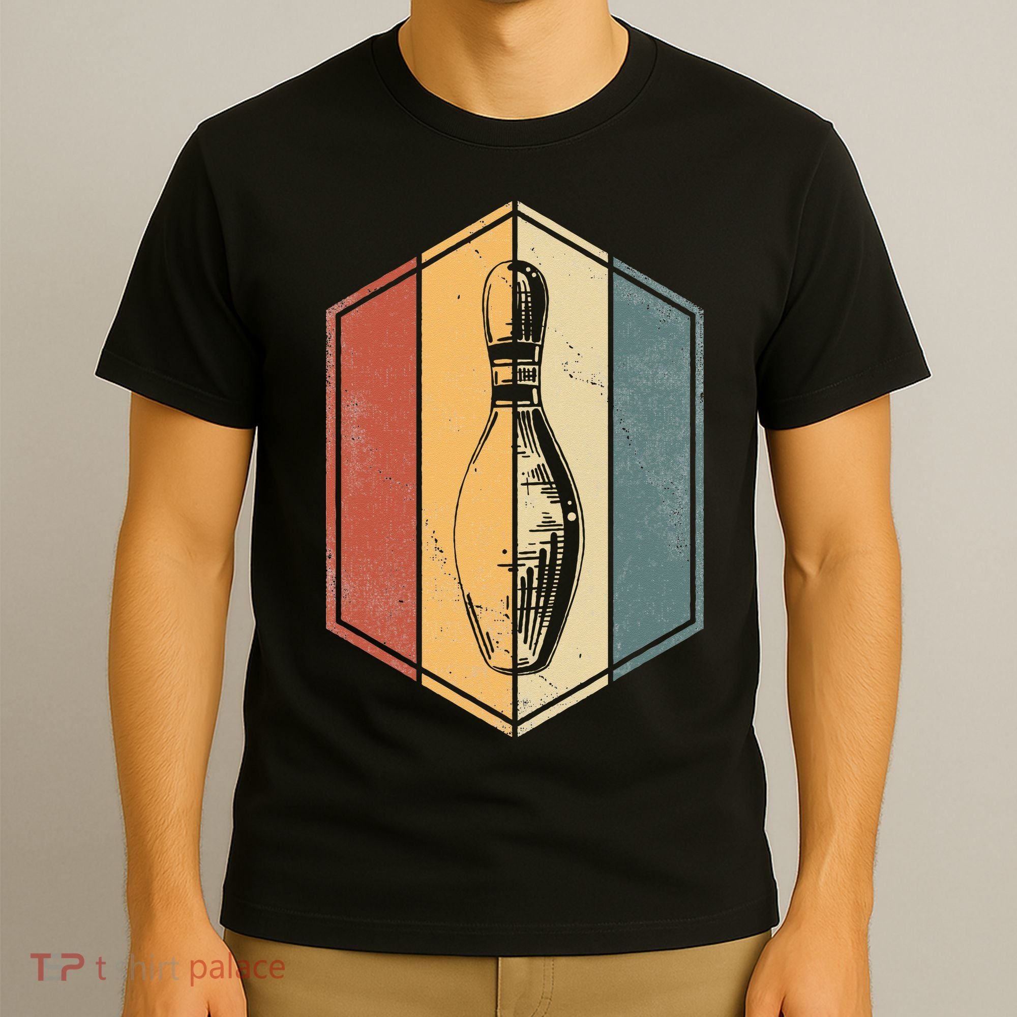 Bowler Gifts Retro Vintage Bowling Pin Bowling Team T-Shirt