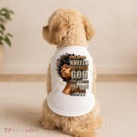 Black Girl She Who Kneels Before God Christian Afro Doggie Tank thumb 2