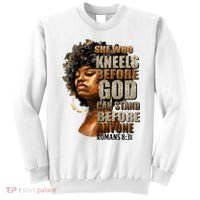 Black Girl She Who Kneels Before God Christian Afro Sweatshirt thumb 0