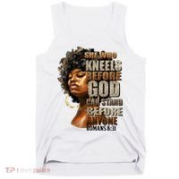 Black Girl She Who Kneels Before God Christian Afro Tank Top thumb 0