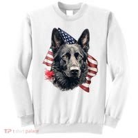 Black German Shepherd 4th Of July Dog Lover American Flag Sweatshirt thumb 0