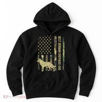 Best German Shepherd Dog Dad Camouflage American Flag Hoodie thumb 0