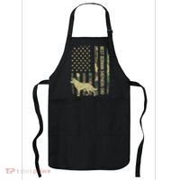 Best German Shepherd Dog Dad Camouflage American Flag Apron thumb 0