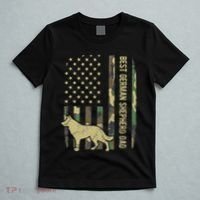 Best German Shepherd Dog Dad Camouflage American Flag T-Shirt thumb 5