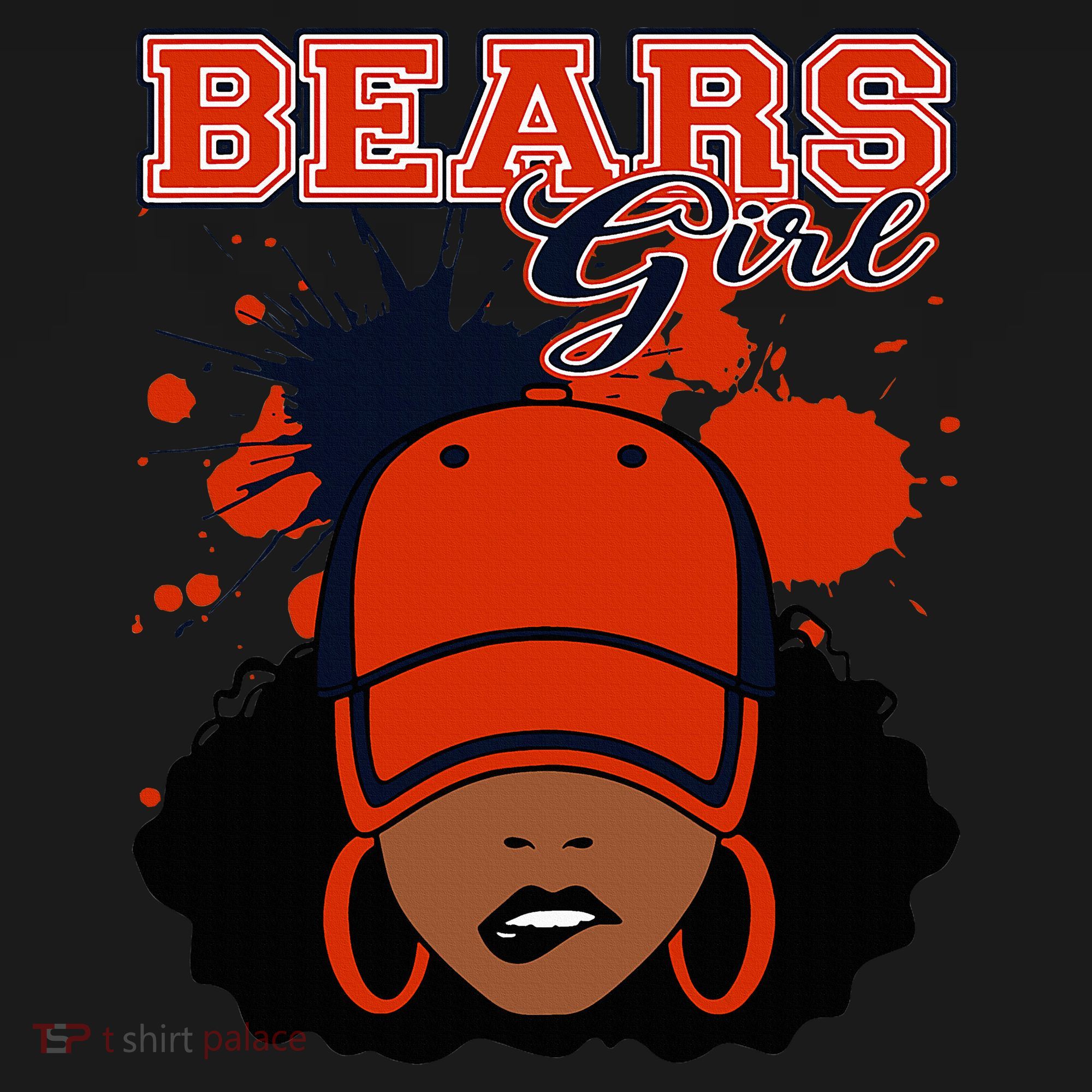 Bears Girl Sports Fan Team Spirit Women's Hoodie