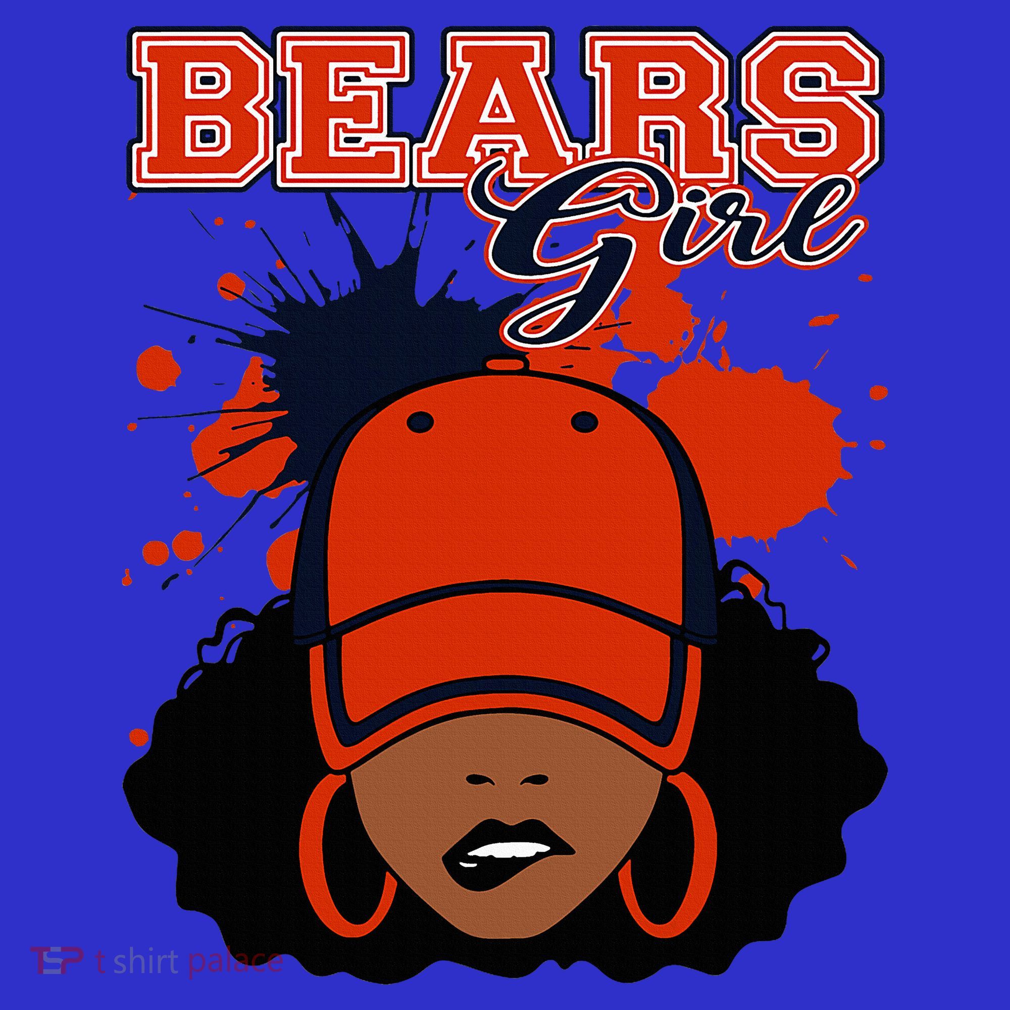 Bears Girl Sports Fan Team Spirit Women's Tank Top