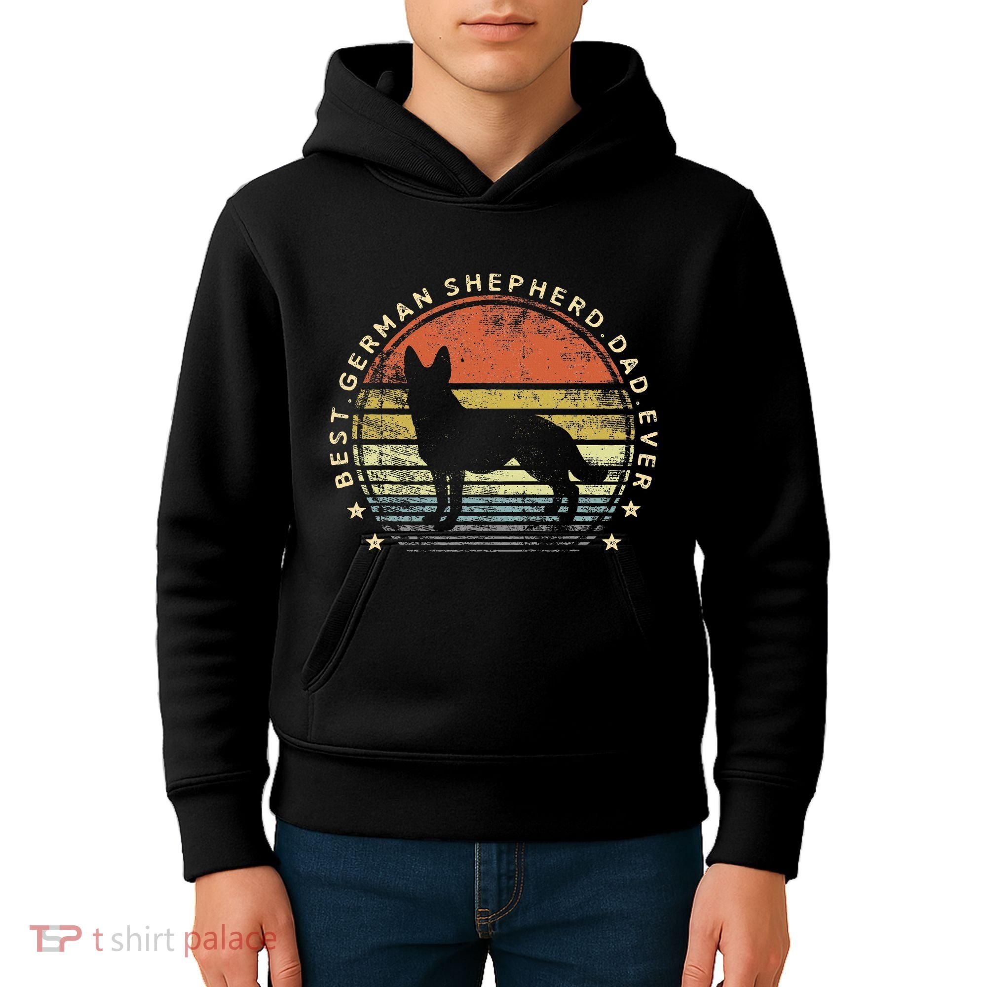 Best German Shepherd Dad Ever Daddy Gifts Dog Lover Owner Kids Hoodie