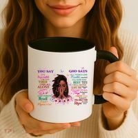 Black God Says I Am Afro African American Gift Coffee Mug thumb 3