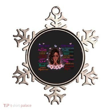 Black God Says I Am Afro African American Gift Ornament