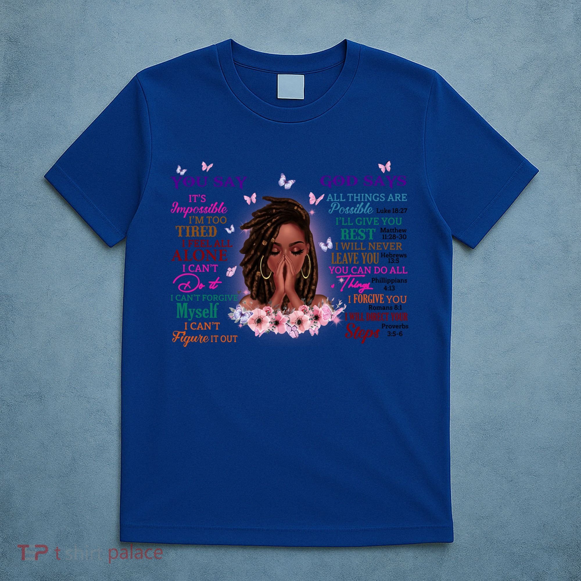 Black God Says I Am Afro African American Gift T-Shirt