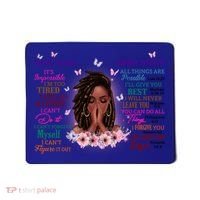 Black God Says I Am Afro African American Gift Mousepad thumb 0