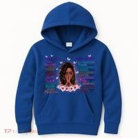 Black God Says I Am Afro African American Gift Kids Hoodie thumb 0