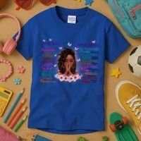 Black God Says I Am Afro African American Gift Kids T-Shirt thumb 3