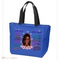 Black God Says I Am Afro African American Gift Tote Bag thumb 3