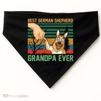 Best German Shepherd Grandpa Ever USA-Made Doggie Bandana thumb 0