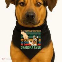 Best German Shepherd Grandpa Ever USA-Made Doggie Bandana thumb 1