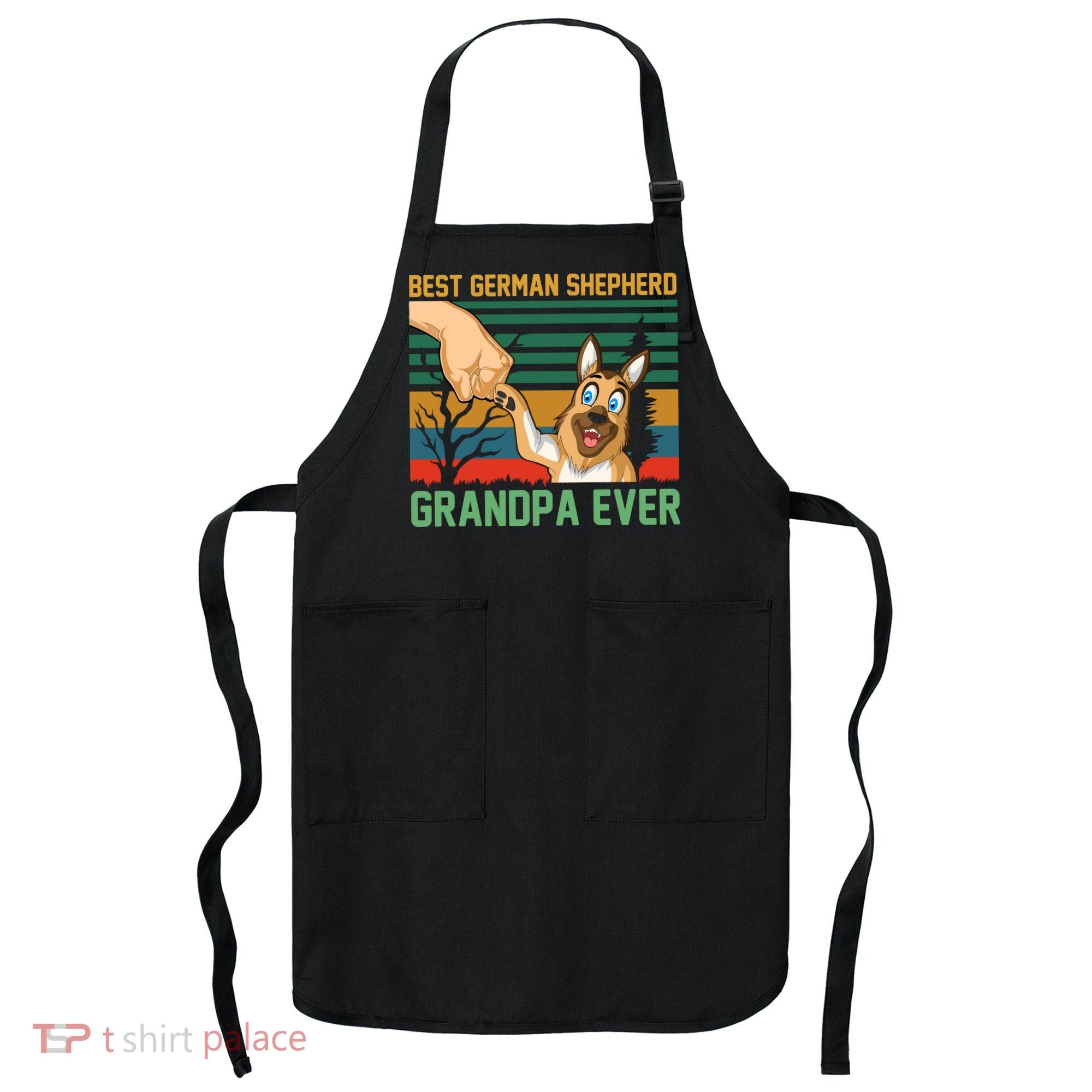 Best German Shepherd Grandpa Ever Apron