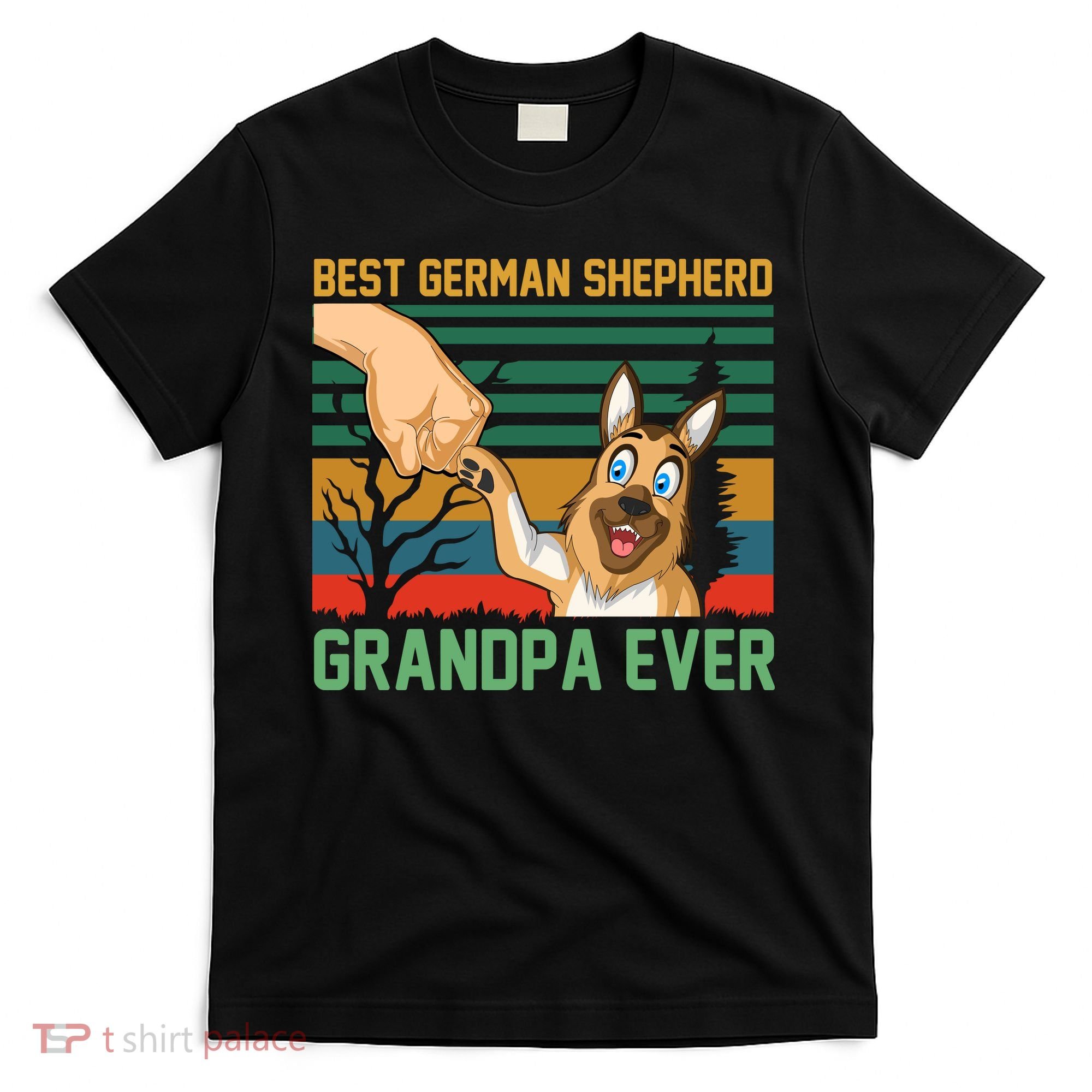 Best German Shepherd Grandpa Ever T-Shirt